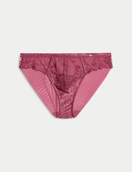 Lisianthus Embroidery High Leg Knickers