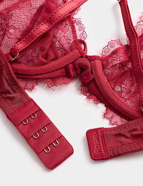 Forget Me Not Lace Wired Plunge Bra (A-E)