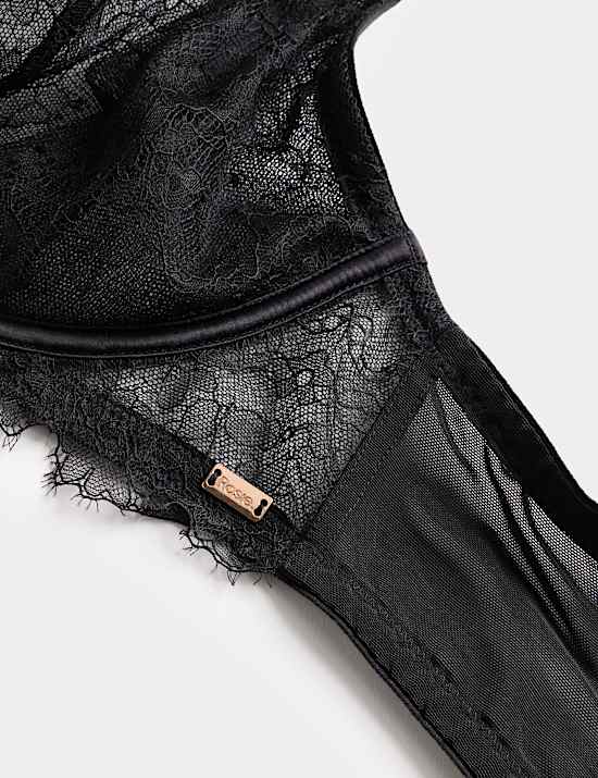 Σουτιέν με βαθύ ντεκολτέ Forget Me Not με δαντέλα και μπανέλα (F-H)