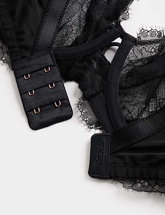 Σουτιέν με βαθύ ντεκολτέ Forget Me Not με δαντέλα και μπανέλα (F-H)