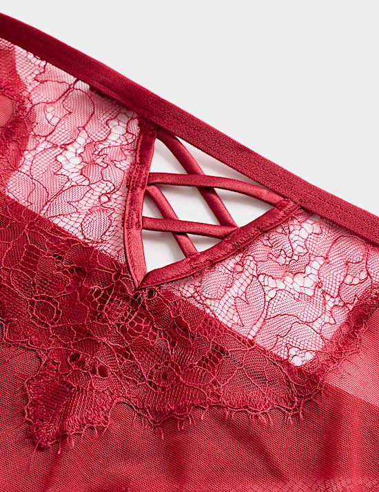 Forget Me Not Lace High Leg Knickers