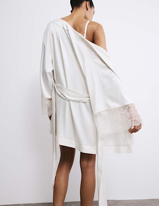 Forget Me Not Satin Wrap