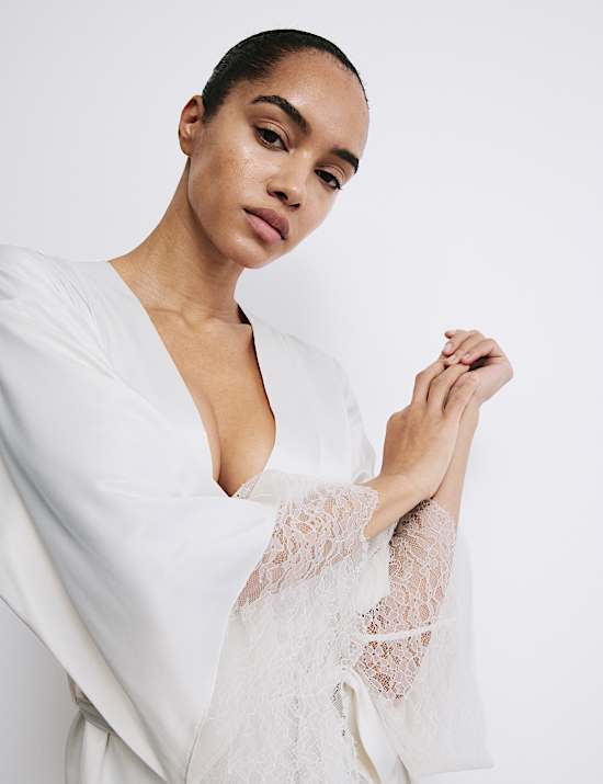 Forget Me Not Satin Wrap