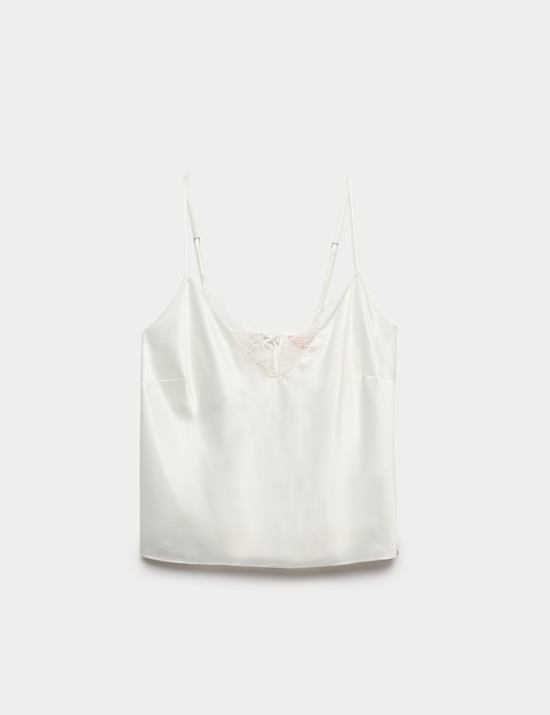 Forget Me Not Satin & Lace Cami top