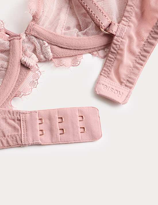 Forget Me Not Lace Wired Plunge Bra (A-E)