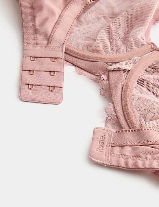 Forget Me Not Lace Wired Plunge Bra F+