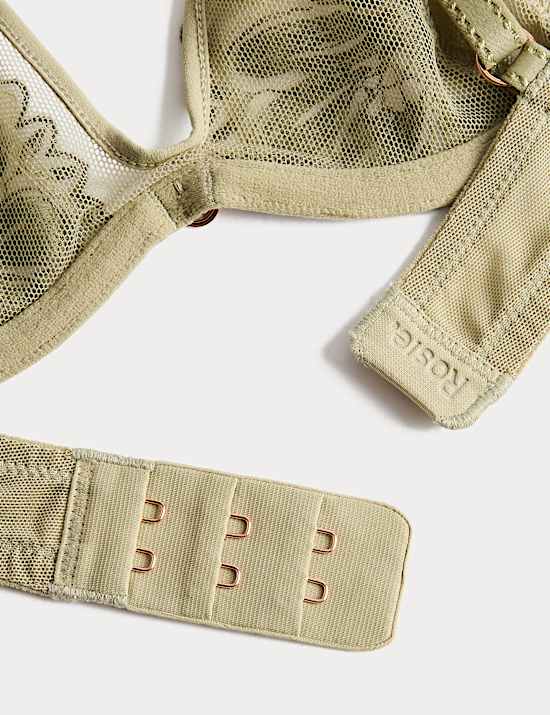 Ianthe Embroidery Wired Plunge Bra (A-E)