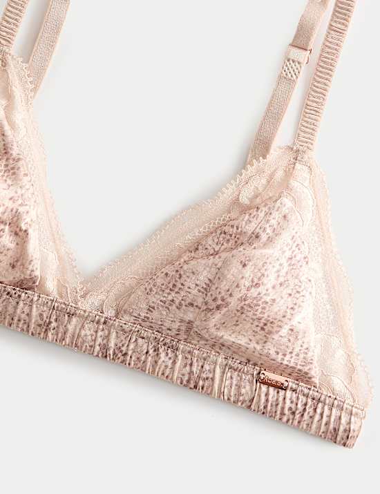 Rosalie Silk & Lace Non Wired Bralette (A-E)