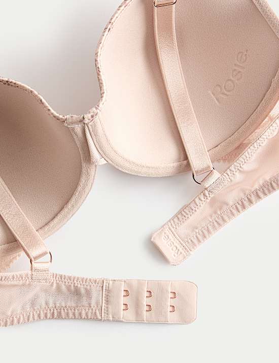 Rosalie Silk & Lace Wired Full Cup Bra (A-E)