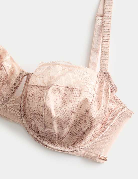Rosalie Silk & Lace Wired Balcony Bra (F-GG)