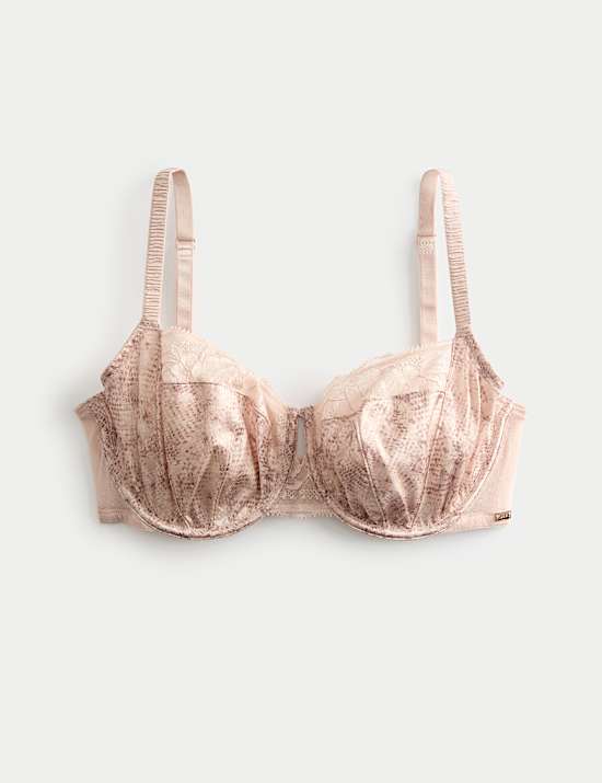 Rosalie Silk & Lace Wired Balcony Bra (F-GG)