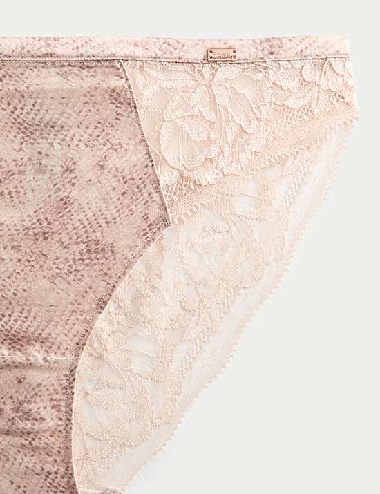 Rosalie Silk & Lace High Leg Knickers