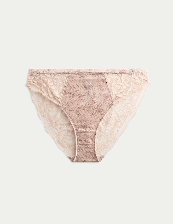 Rosalie Silk & Lace High Leg Knickers