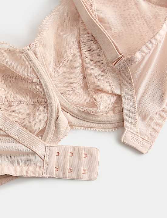 Rosalie Silk & Lace Wired Minimiser Bra (C-G)