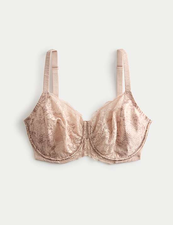 Rosalie Silk & Lace Wired Minimiser Bra (C-G)