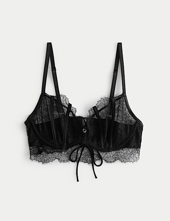 Liana Lace Wired Plunge Cami Bra (A-E)