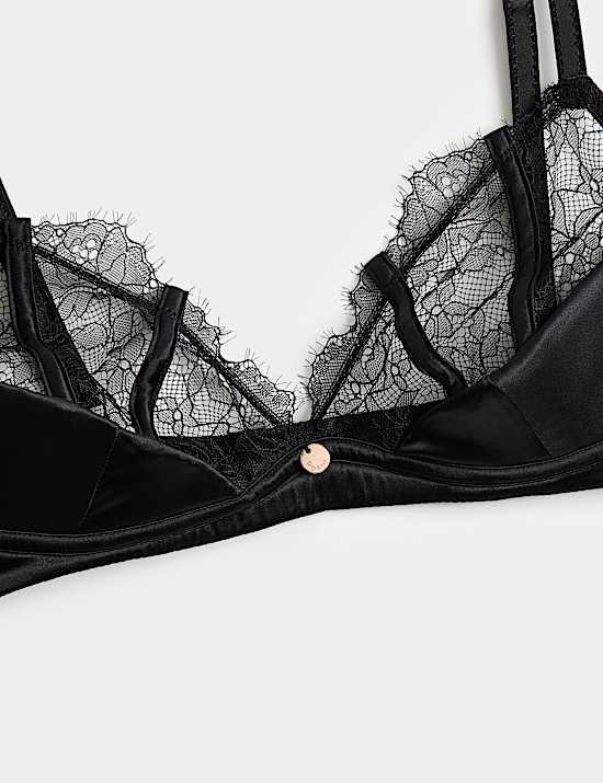 Liana Lace Non Wired Plunge Bra (A-E)
