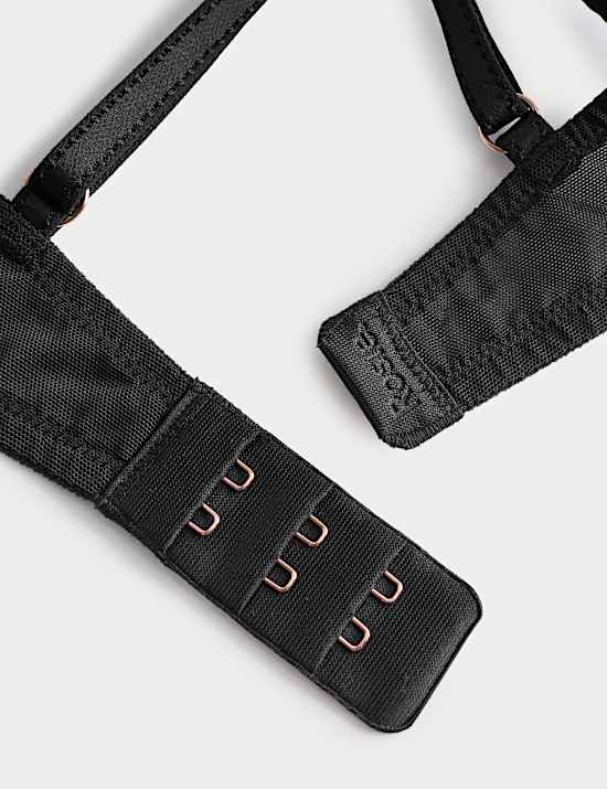 Liana Satin & Lace Wired Quarter Cup Balcony Bra (A-E)