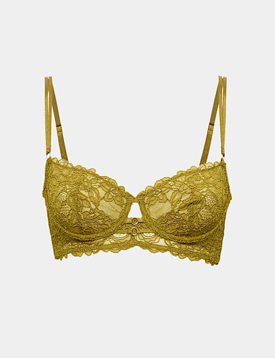 Sabine Lace Wired Longline Balcony Bra (A-E)