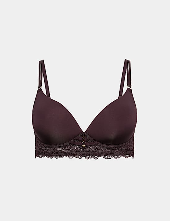 Sabine Lace Non Wired Plunge Bra A-E