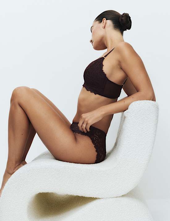 Sabine Lace Non Wired Plunge Bra A-E