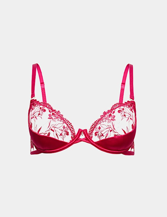 Alessia Embroidery Wired Balcony Bra (A-E)