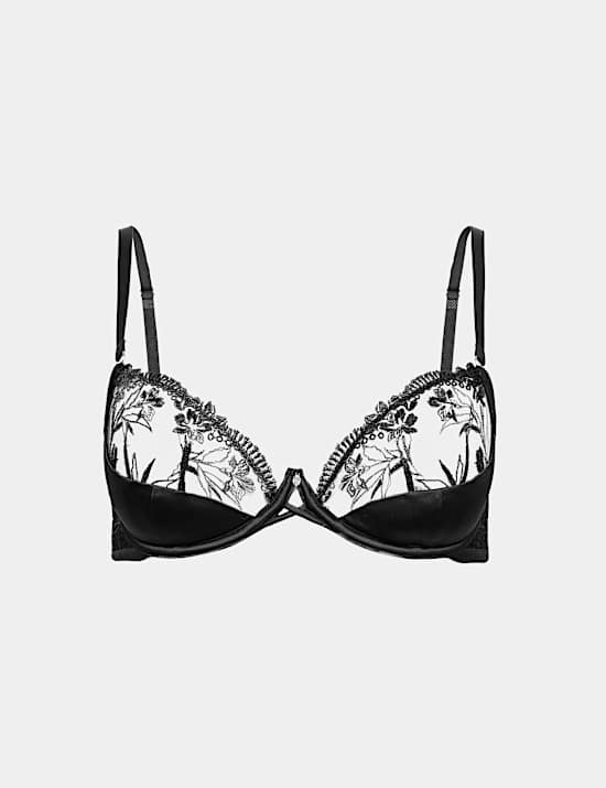 Alessia Embroidery Wired Balcony Bra (A-E)
