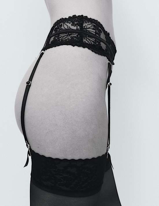 Alessia Embroidery Waspie Suspender