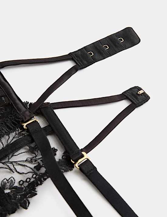 Alessia Embroidery Waspie Suspender
