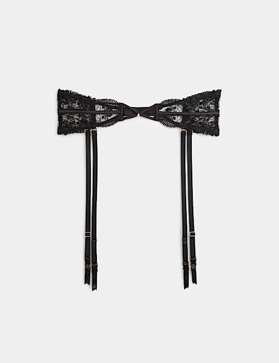 Alessia Embroidery Waspie Suspender