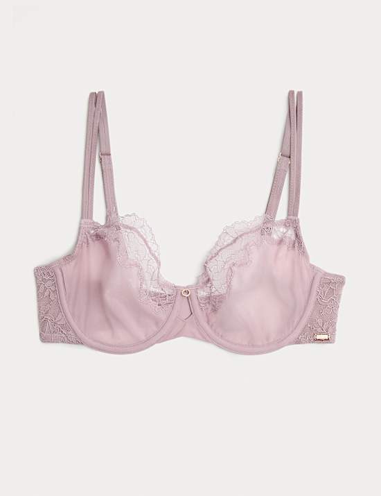 Nolana Lace Wired Balcony Bra (A-E)