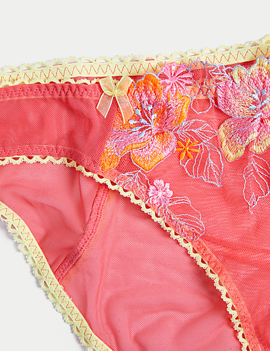 Josefine Embroidered High Leg Knickers