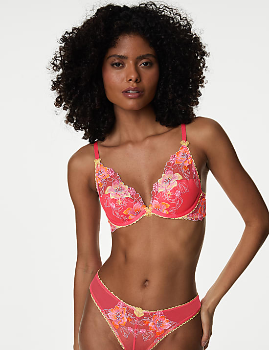 Soutien-gorge plongeant à armatures et broderies Josefine (bonnets A&nbsp;à&nbsp;F)