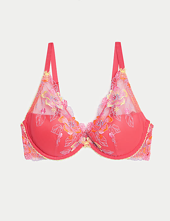 Soutien-gorge plongeant à armatures et broderies Josefine (bonnets A&nbsp;à&nbsp;F)