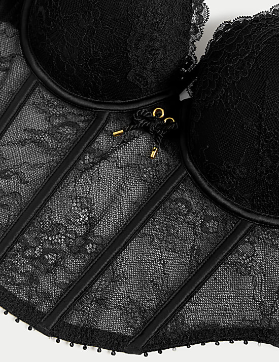 Corset &agrave; armatures orn&eacute; de dentelle (bonnets A&nbsp;&agrave;&nbsp;D)