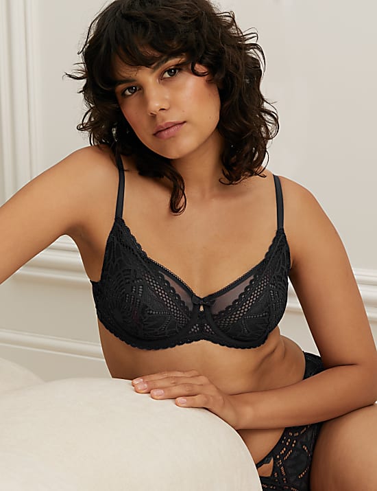 Joy Lace Wired Full Cup Bra A-E
