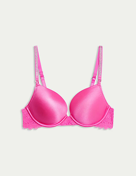 Soutien-gorge push-up Aleksandra &agrave; armatures et strass (bonnets A &agrave; E)