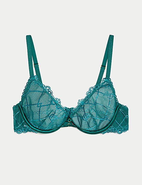 Soutien-gorge à balconnet, armatures et broderies Anelli, bonnets A à E