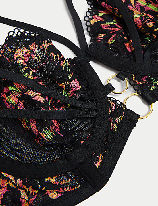 Soutien-gorge à balconnet, coupe longue, armatures et dentelle Vera, bonnets A à E