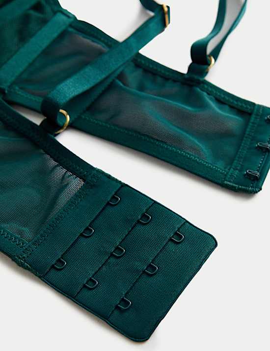 Soutien-gorge à balconnet, coupe longue, armatures et dentelle Vera, bonnets A à E