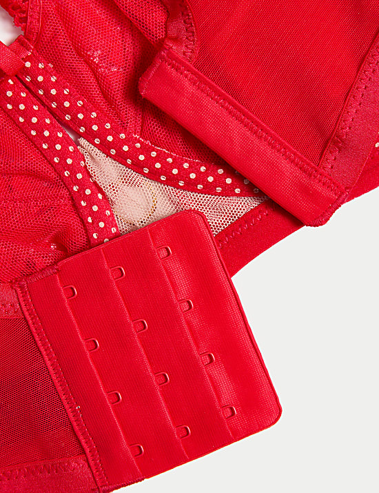 Vera Lace Wired Longline Balcony Bra (F-H)