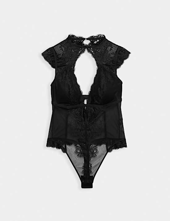 Vera Lace & Mesh Cap Sleeve Body