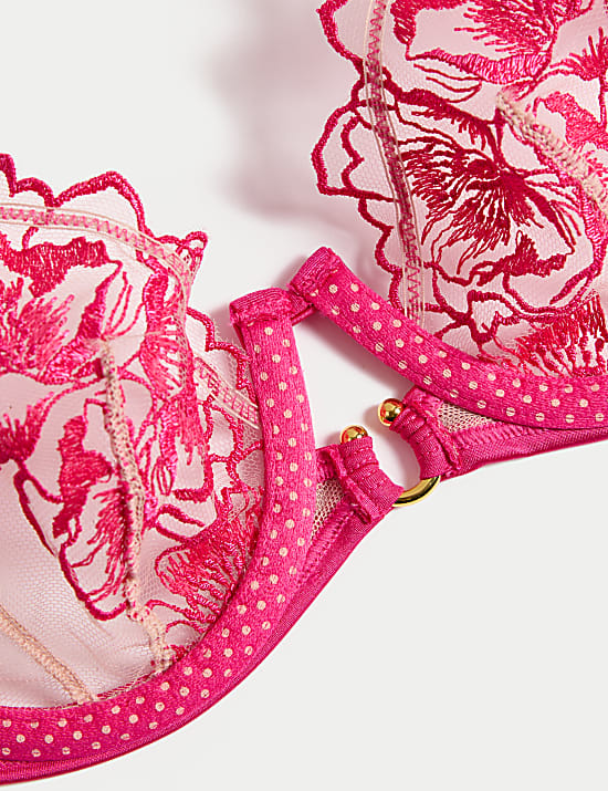 Gala Embroidery Wired Balcony Bra (A-E)