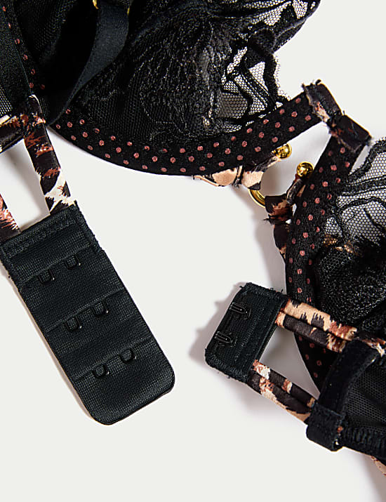 Soutien-gorge à balconnet, armatures et broderie Gala, quart bonnets A à E