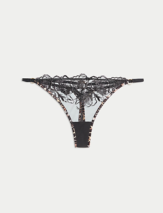 Gala Embroidered Thong