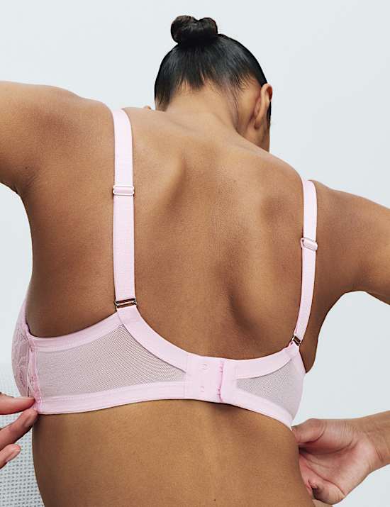 Lindy Lace Wired Plunge Bra (F-H)