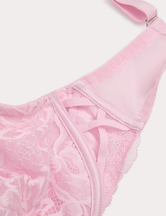 Lindy Lace Wired Plunge Bra (F-H)