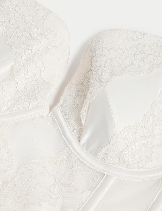 Soutien-gorge à balconnet Sweetheart à armatures et dentelle Lindy, bonnets A à E