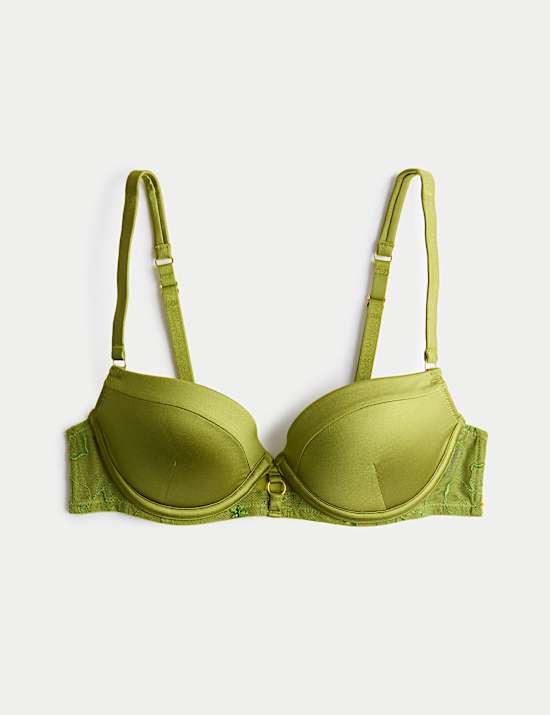 Freya Embroidered Wired Push Up Balcony Bra (A-E)