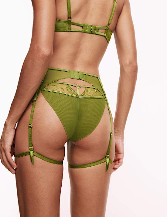 Freya Embroidered Suspender